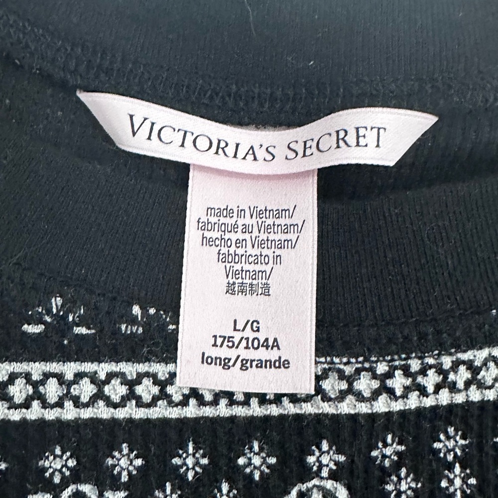Victoria's Secret Black and White Pj Set
